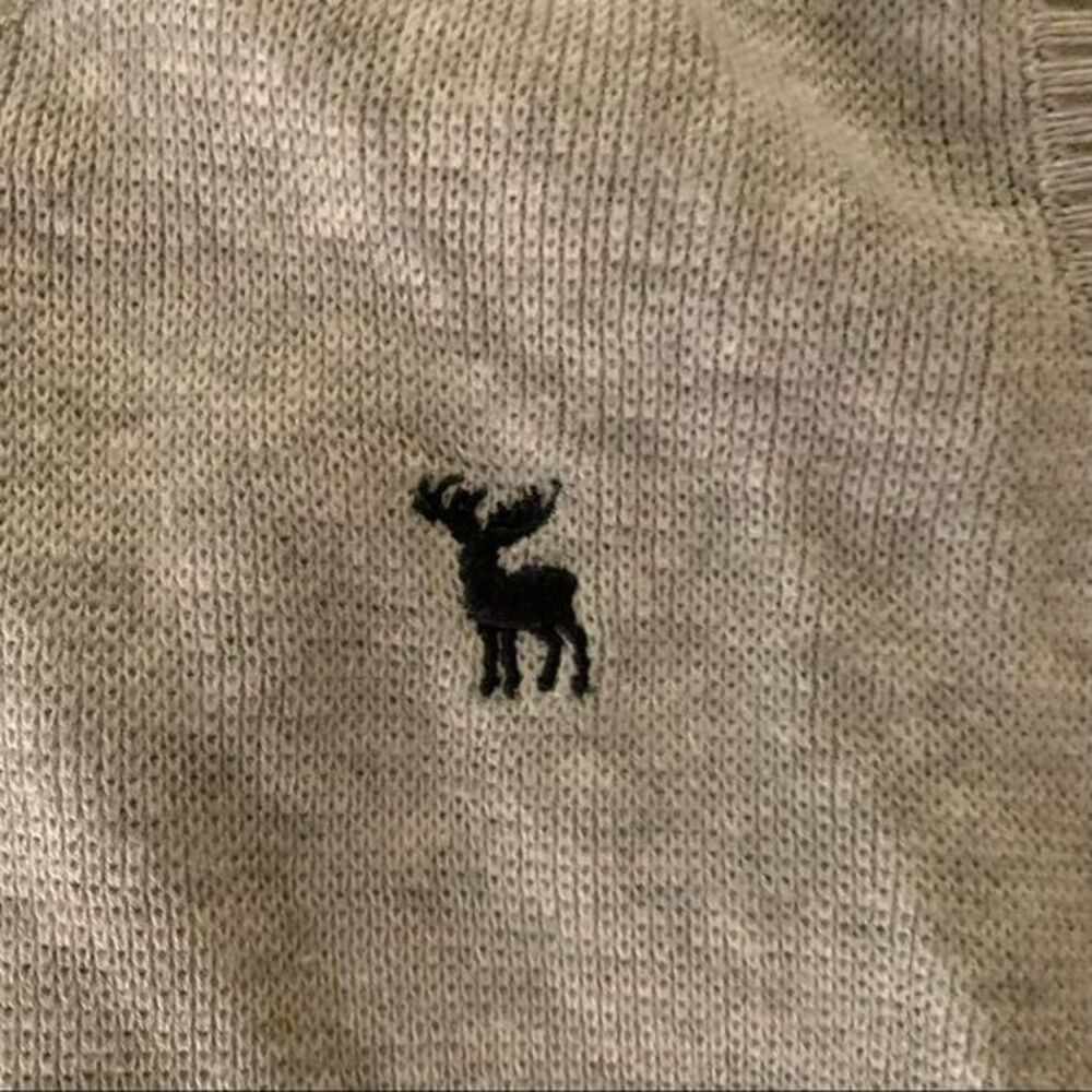 Andy & Evan boys v-neck knit vest in light gray -7 - Picture 2 of 5